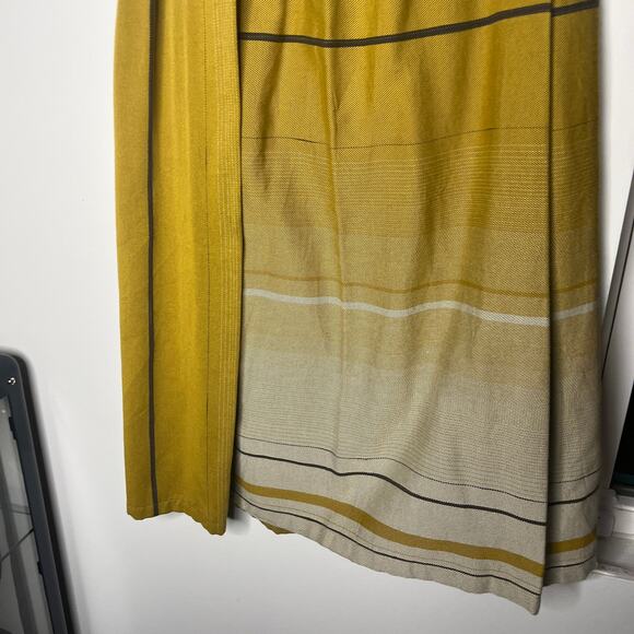 Tamaki Niime Skirt Short OS Powan Yellow Midi Japanese Artisanal Contemporary - Picture 6 of 7
